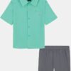 Σετ πουκάμισο και σορτς Plain Weave Fish Little